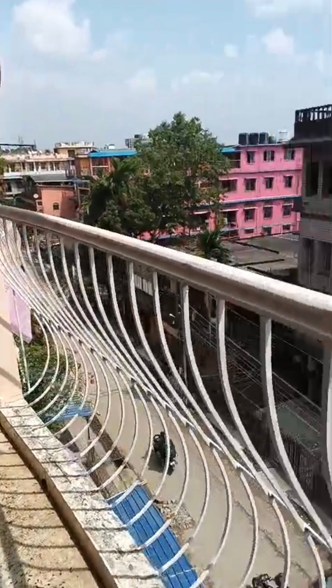 2 bed rooms, one hall plus dining space,  kitchen, 2 toilets with bath, spacious balcony