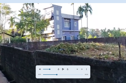 Meherpur 5 katha land at walking distance from Silchar-Hailakandi main road with boundary wall